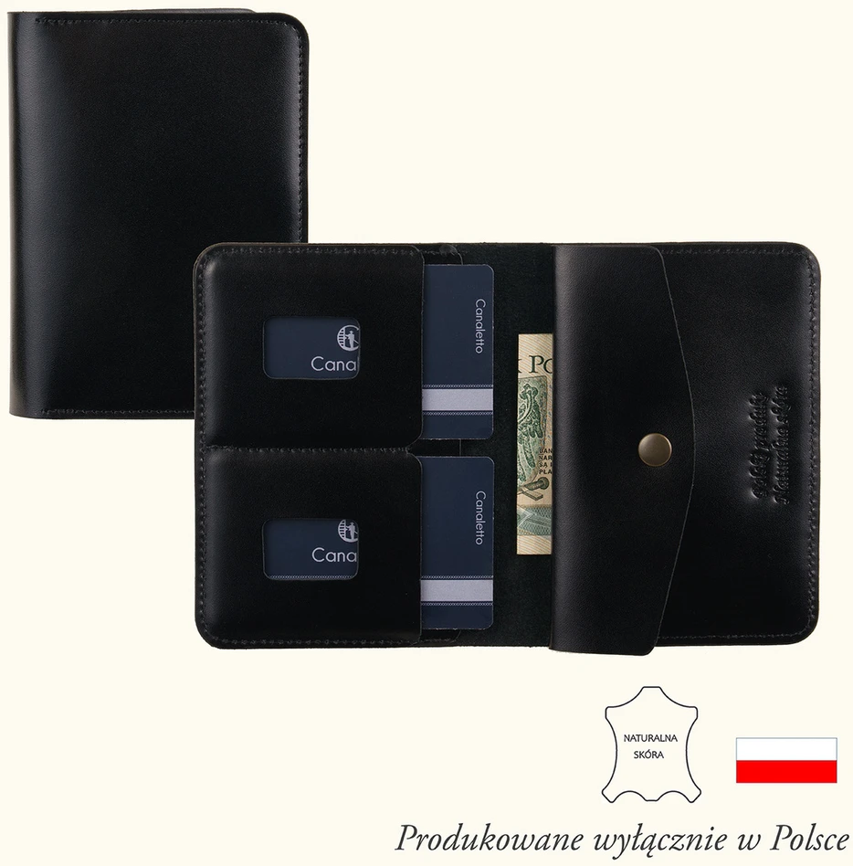 Portfel męski Canaletto Slim skóra su połyskiem PM66-01s147