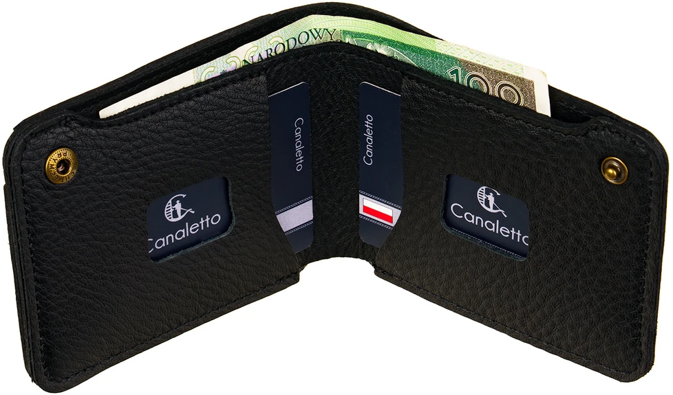 Portfel skórzany Canaletto Slim na zatrzask PM2452s246