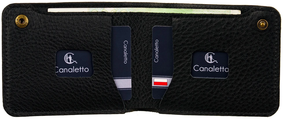Portfel skórzany Canaletto Slim na zatrzask PM2452s246