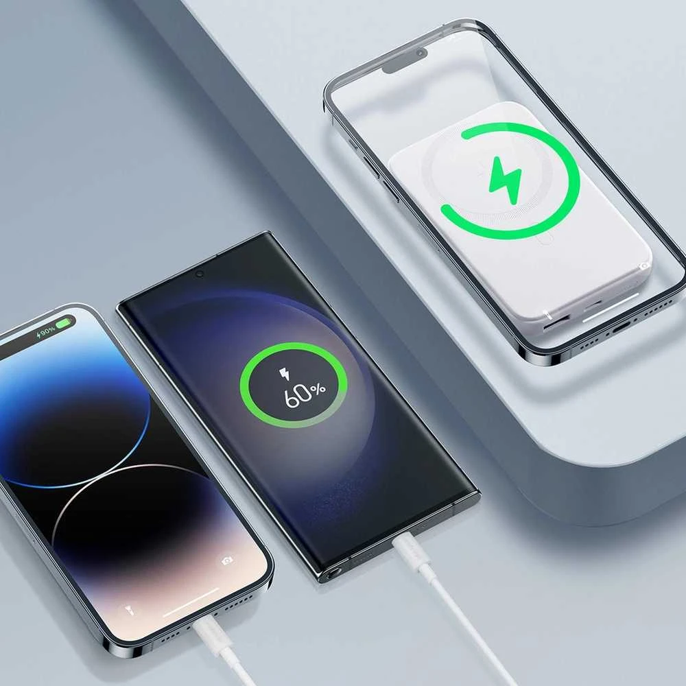 Išorinė baterija Power Bank Joyroom JR-W020 20W MagSafe 10000mAh balta