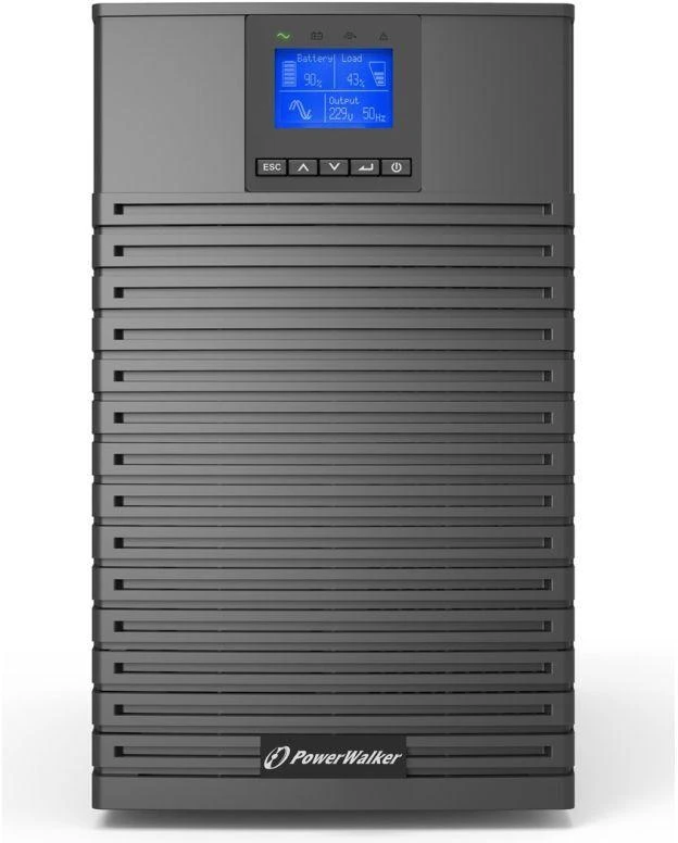 POWER WALKER UPS ON-LINE VFI 3000 ICT IOT PF1 1/1 FAZĖS, 3000VA, USB/RS232, 8X IEC C13 + 1X C19, C120EPO