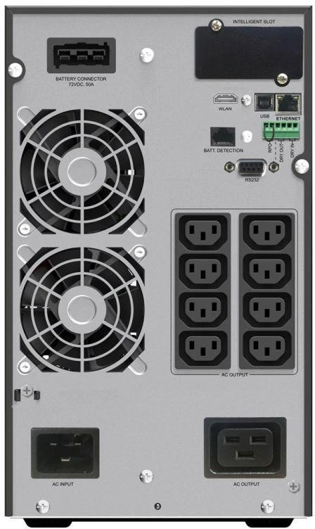 POWER WALKER UPS ON-LINE VFI 3000 ICT IOT PF1 1/1 FAZĖS, 3000VA, USB/RS232, 8X IEC C13 + 1X C19, C120EPO