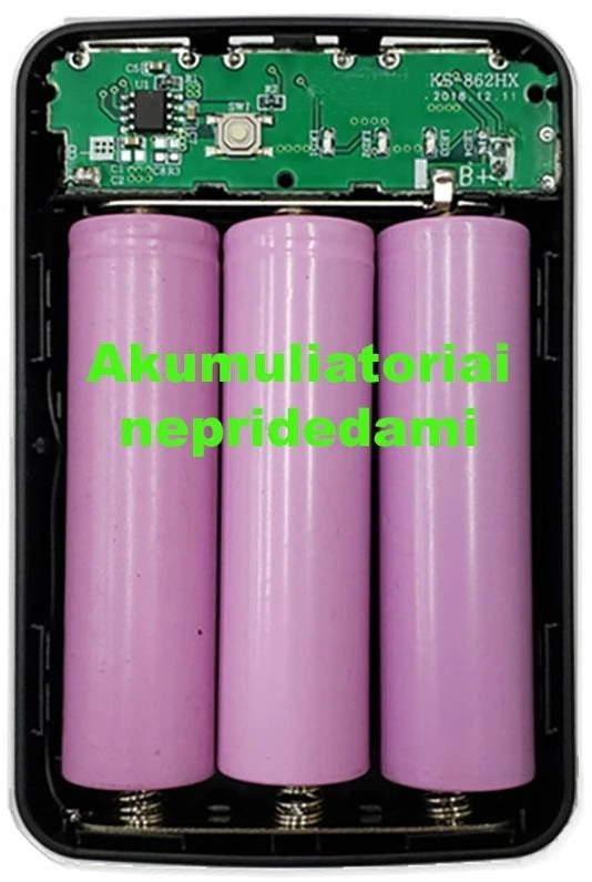Powerbank baterijos dėklas