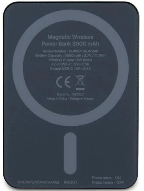 Mercedes Powerbank MEPB3KMESTK 5W 3000mAh juodos spalvos MagSafe