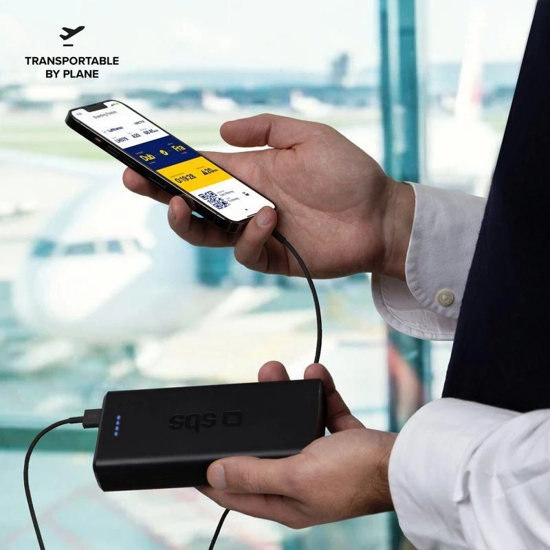 Powerbank Puro Fast 20000 mAh 2x USB-A + 1x USB-C - juodas