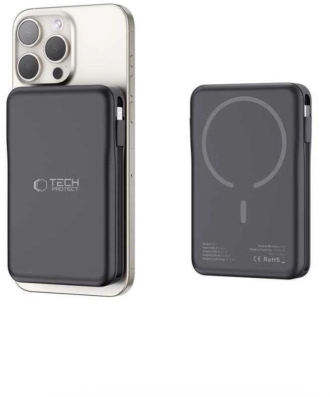 Tech-Protect PB31 LifeMag MagSafe powerbank 10000MAH juodos spalvos