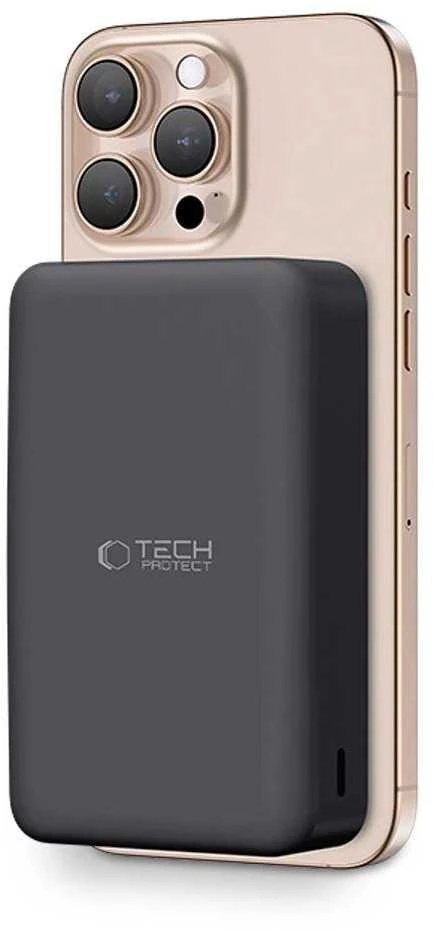 Powerbank Tech-Protect PB12 LifeMag MagSafe 20000MAH – juodos spalvos