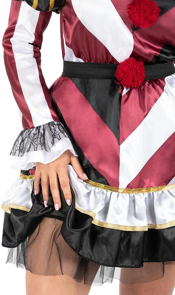 Prabangus seksualus klouno kostiumas moterims – Cirkas