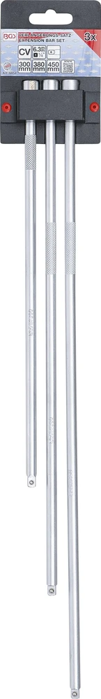 PRAILGINIMO STRYPŲ RINKINYS | 6,3 MM (1/4") | 300 / 380 / 450 MM | 3 VNT. (6854)