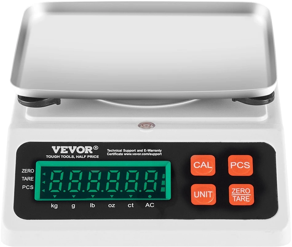 Virtuvinės svarstyklės VEVOR Elektroninės dalelių skaičiavimo svarstyklės 10 kg