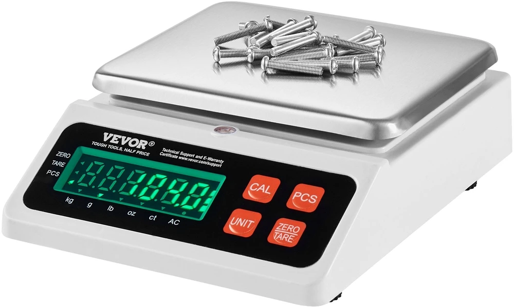 Virtuvinės svarstyklės VEVOR Elektroninės dalelių skaičiavimo svarstyklės 10 kg