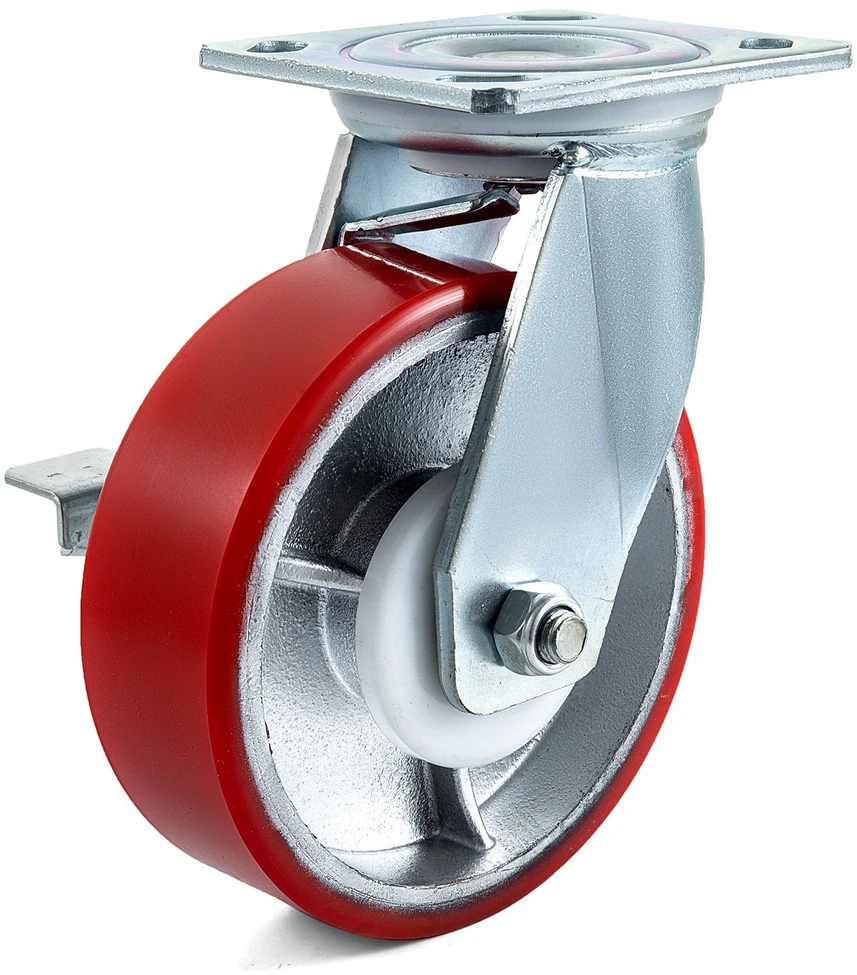 VEVOR 4 ratų 6 x 5 cm ritinėliai su stabdžiu