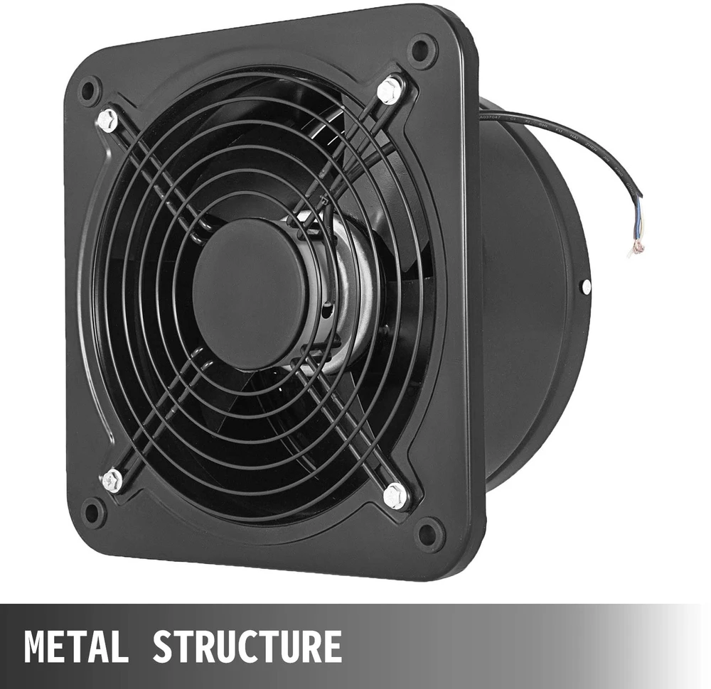 Ventiliatorius VEVOR Metalinė ašinė ventiliatorė 250 mm