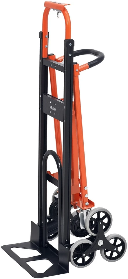 Vevor 3 viename laiptų kopimo vežimėlis, 350 kg, sulankstomas