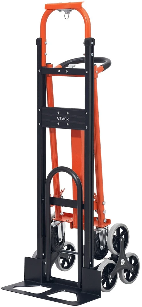 Vevor 3 viename laiptų kopimo vežimėlis, 350 kg, sulankstomas