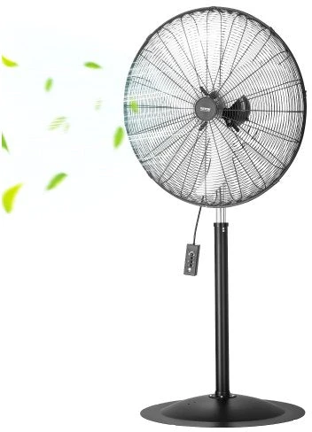 VEVOR 76 cm industrinis pastatomas ventiliatorius, reguliuojamas aukštis