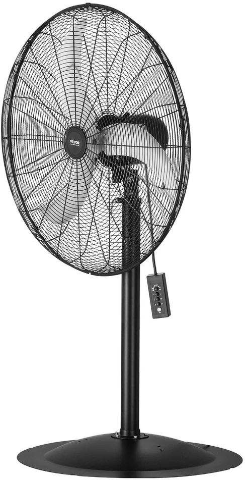 VEVOR 76 cm industrinis pastatomas ventiliatorius, reguliuojamas aukštis