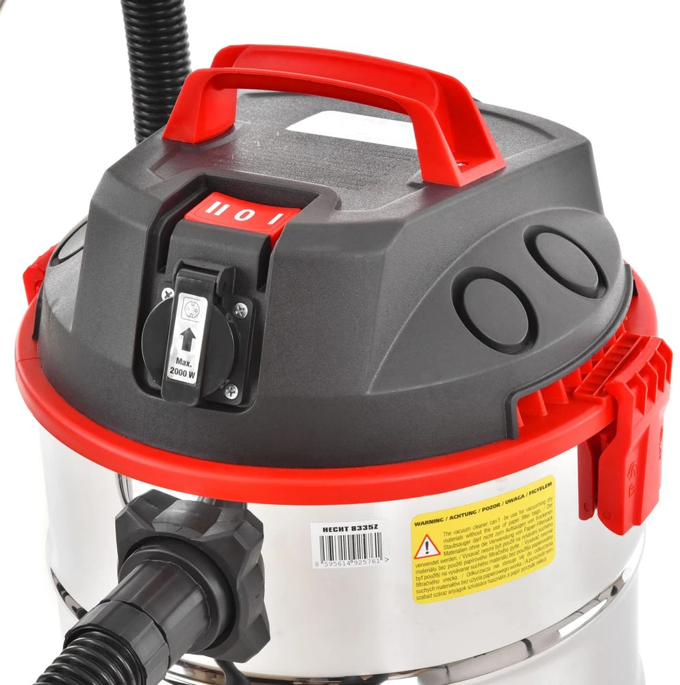 Dulkių siurblys sausam ir šlapiam siurbimui Hecht 8335Z 1400W, kištukinis lizdas el. įrankiui