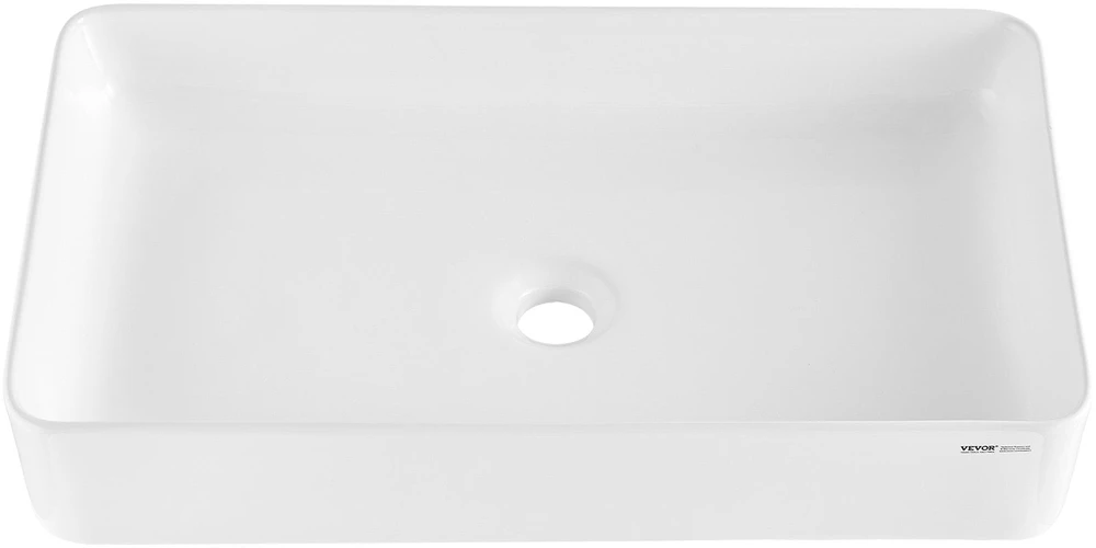 VEVOR Keramikinė indaplovė vonios stalviršiui 61x35,1 cm