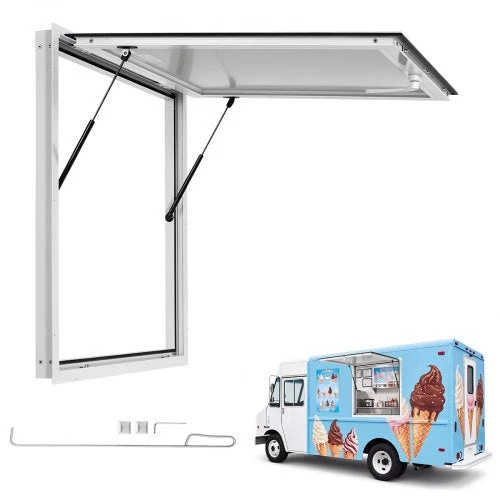 Prekybinis langas VEVOR CGDCK36X36LSB, 915x915 mm
