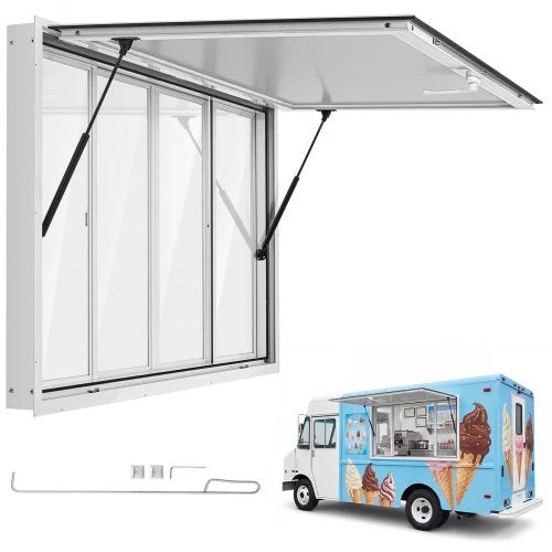 Prekybinis langas VEVOR FCBWCK60*36TLYKL4, 1524x915 mm