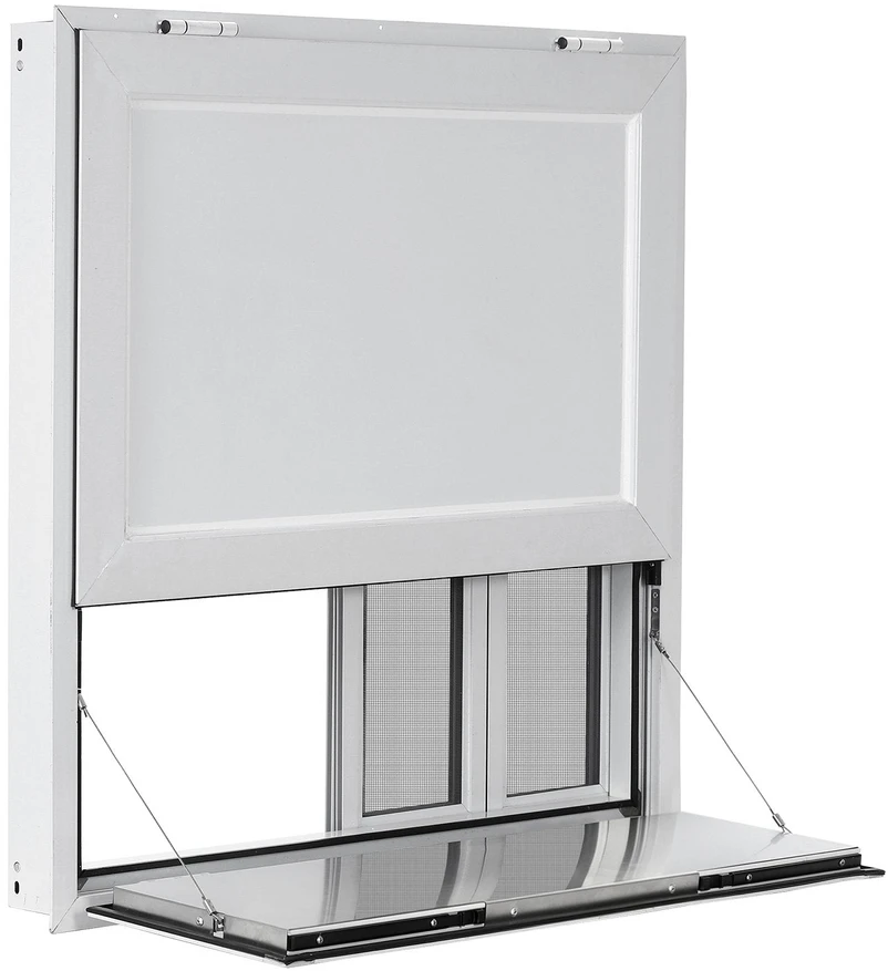 Prekybinis langas VEVOR FHDGNCK3636ZWTJTLCS4, 915x915 mm