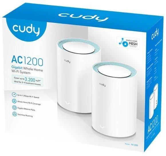 Ausinės Prieigos taškas CUDY M1300 (2 vnt. pakuotė) AC1200 dviejų dažnių