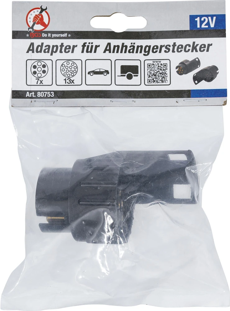 PRIEKABOS LIZDO ADAPTERIS 12 V | 7 KONTAKTŲ Į 13 KONTAKTŲ (80753B)
