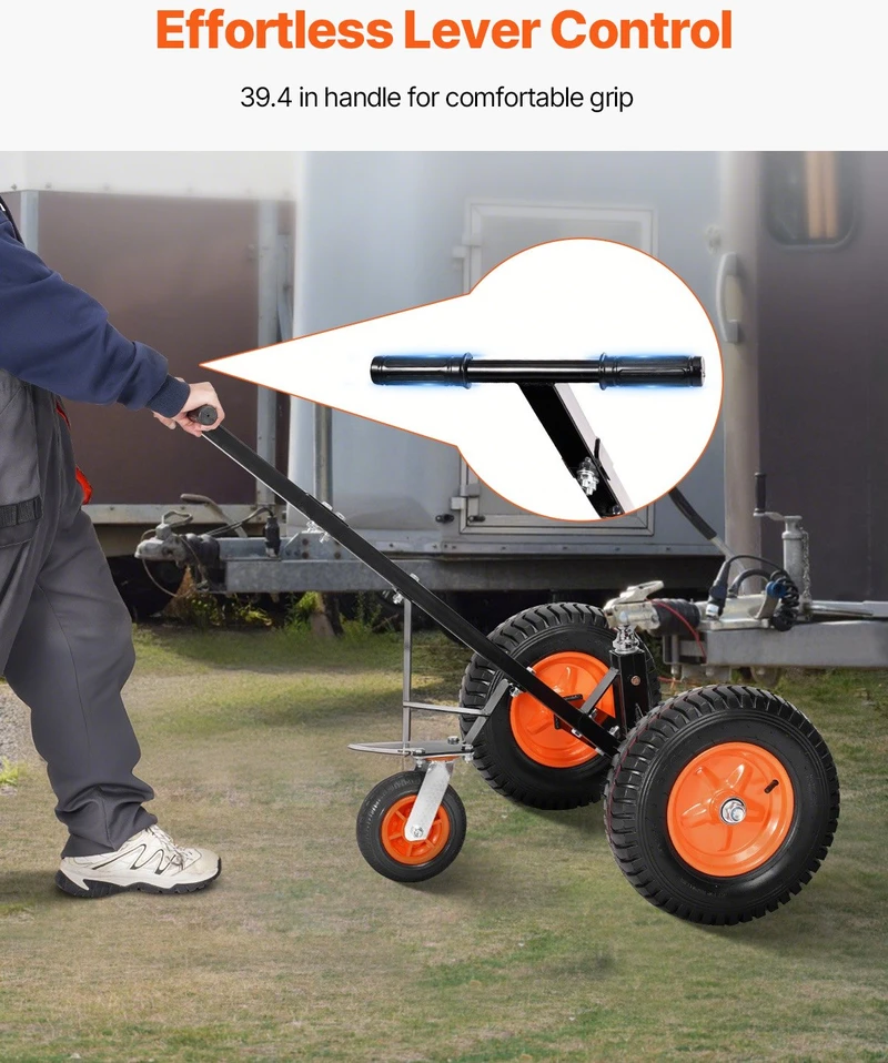 VEVOR 1200 kg priekabos vežimėlis, reguliuojamas aukštis