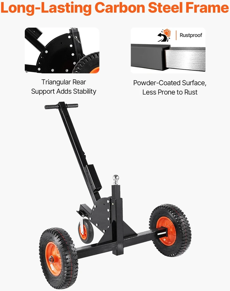 VEVOR 1500lbs priekabos vežimėlis 2in1 su vežimėliu