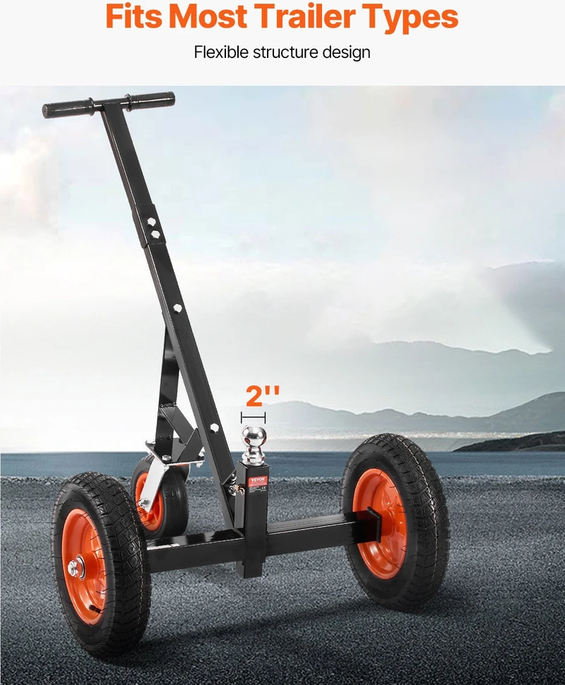 VEVOR Priekabų vežimėlis 454 kg, 16,7–22 cm aukštis