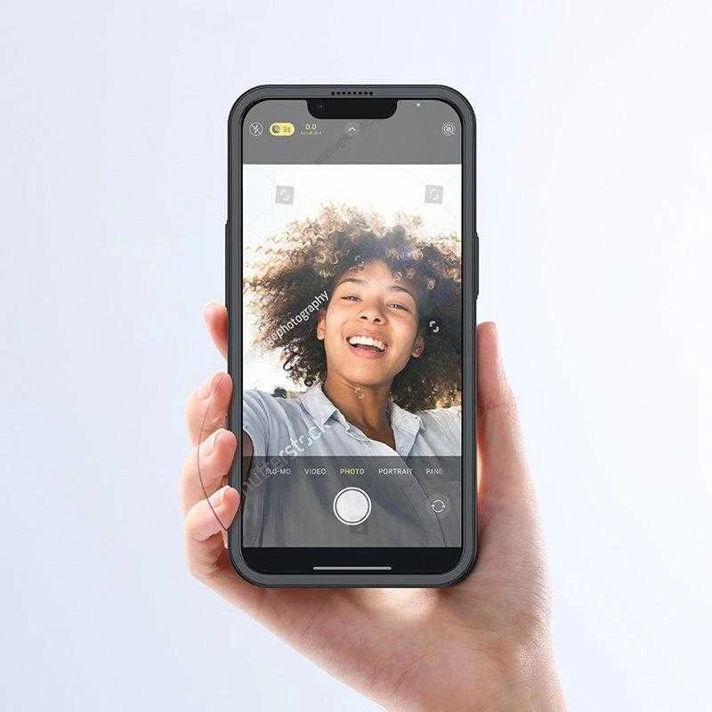 Joyroom 360 priekinis ir galinis dangtelis telefonui Apple iPhone 13 Pro + apsauginis ekrano stiklas juodos spalvos (JR-BP935 juodos spalvos)