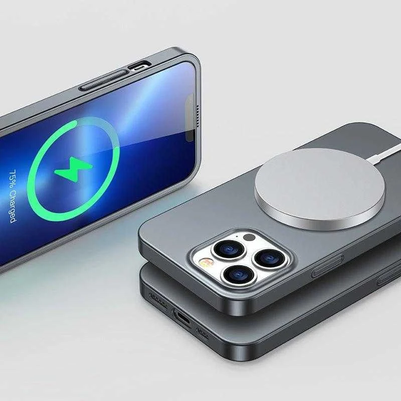 Joyroom 360 priekinis ir galinis dangtelis telefonui Apple iPhone 13 Pro Max + apsauginis ekrano stiklas pilkas (JR-BP928 tranish)