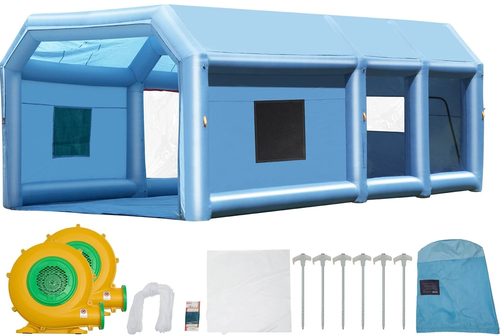 VEVOR Pripučiama dažymo kabina, 10 x 6.4 x 4.5 m
