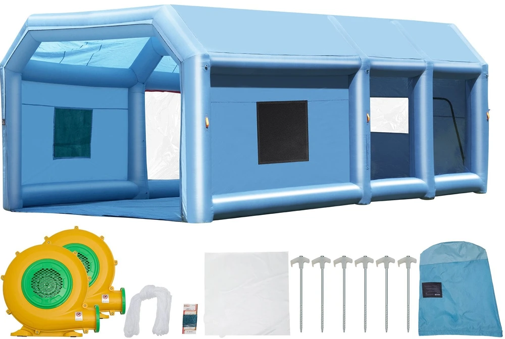 VEVOR Pripučiama dažymo kamera, 8 x 4.5 x 3 m