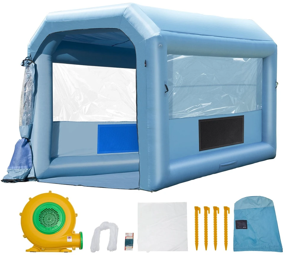 VEVOR Pripučiama dažymo kamera, 4 m x 3 m