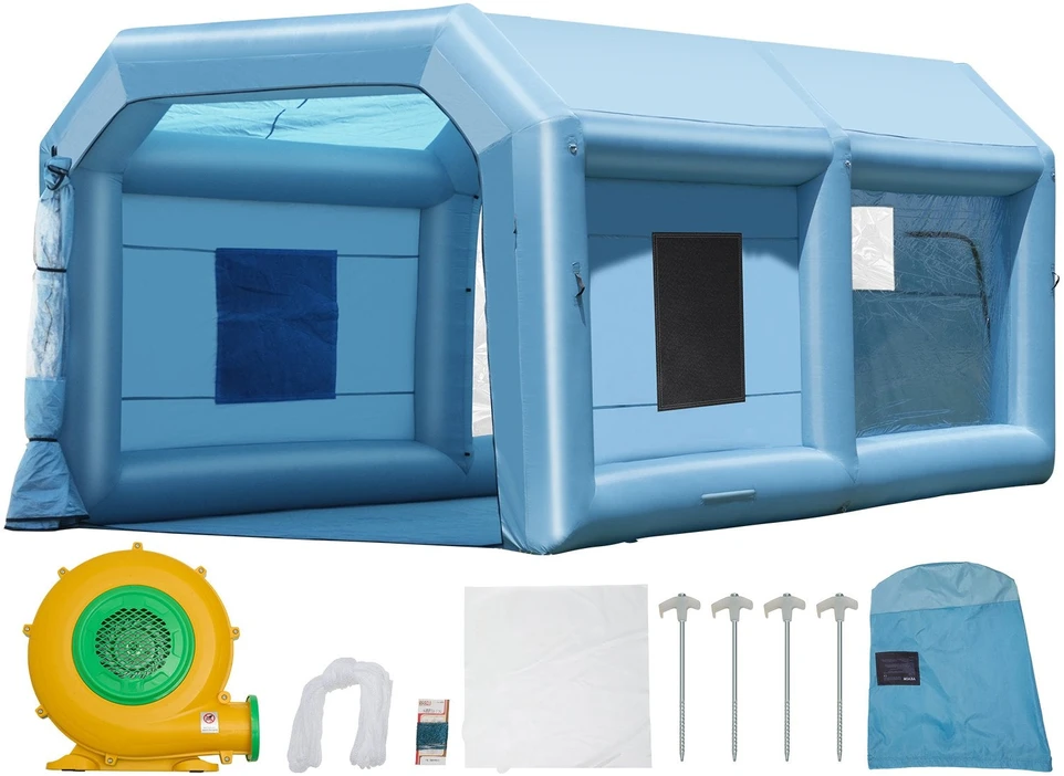 VEVOR Pripučiamas dažymo paviljonas 6.4 x 4.1 m