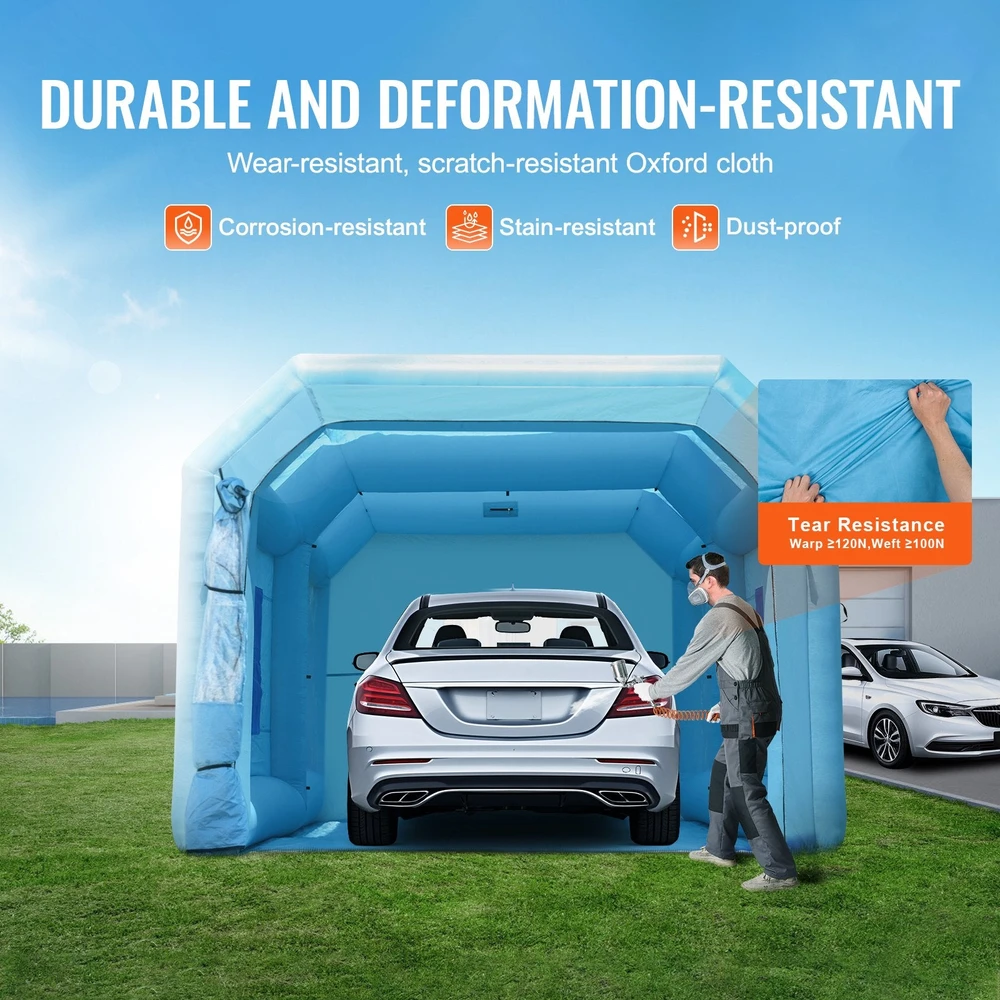 VEVOR Pripučiamas dažymo paviljonas 6.4 x 4.1 m