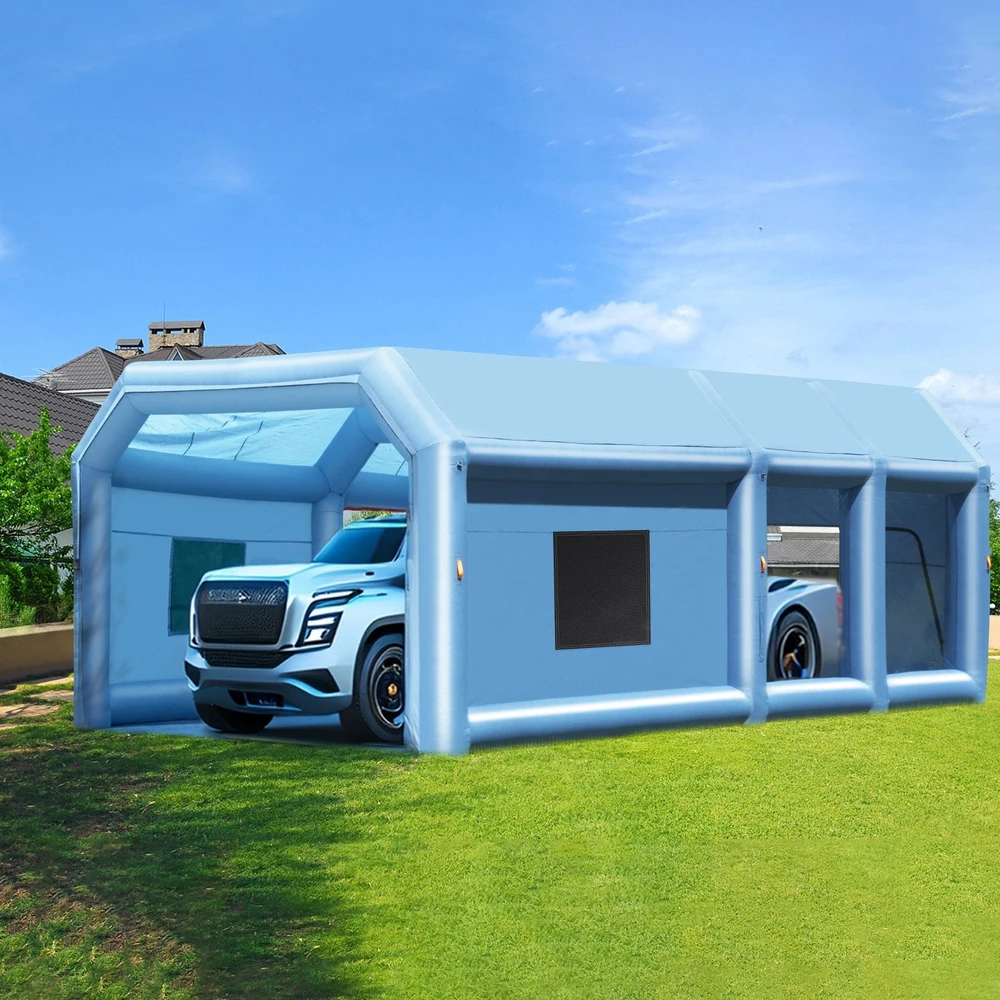 VEVOR Pūtiška dažymo kabina 9 x 4.8 x 3.6 m