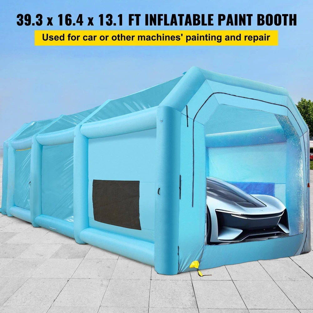 VEVOR Pripučiamas 12x5x4 m dažymo paviljonas
