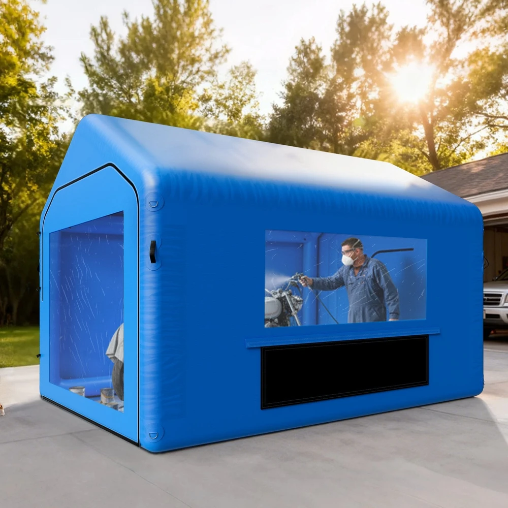 VEVOR Pripučiamas dažymo paviljonas 4 x 3 x 2.8 m