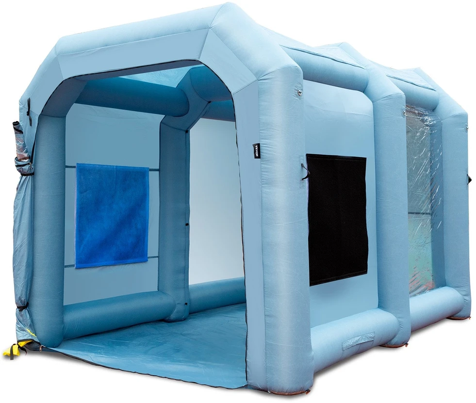 VEVOR Pripučiamas dažymo paviljonas automobiliams 4x3x2.75 m