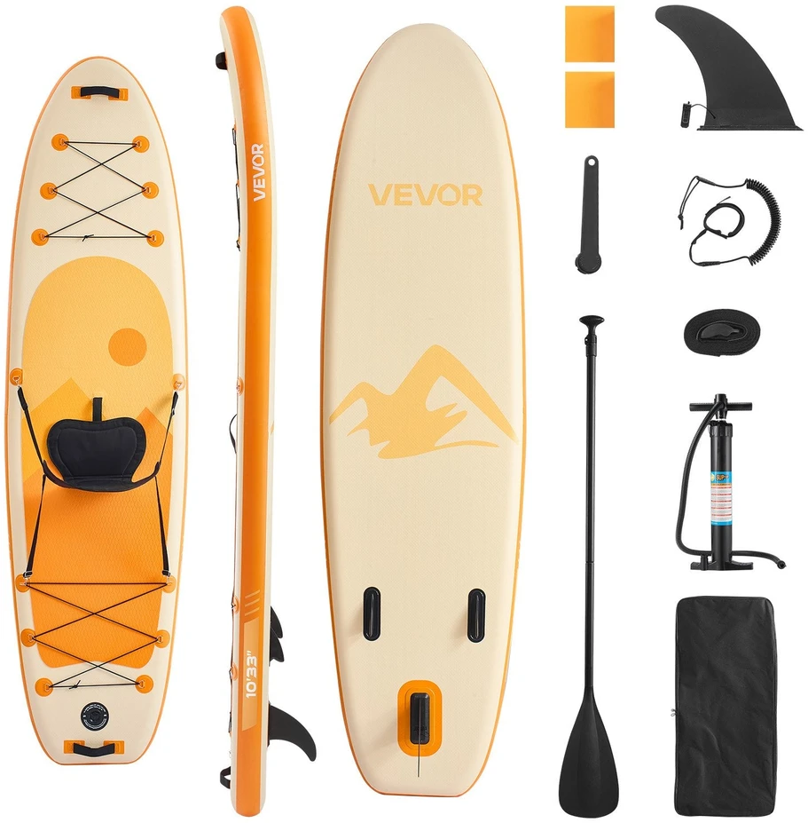 VEVOR Pripučiama irklentė su sėdyne 3.05m x 84cm