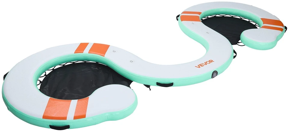 VEVOR Pripučiamas plaukiojantis dokas 4.57 x 1.83 m