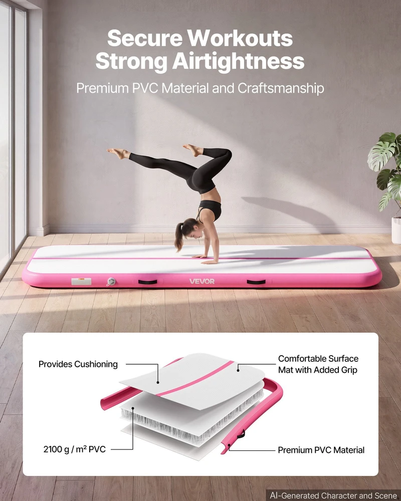 VEVOR Pripučiama gimnastikos air mat 3 m