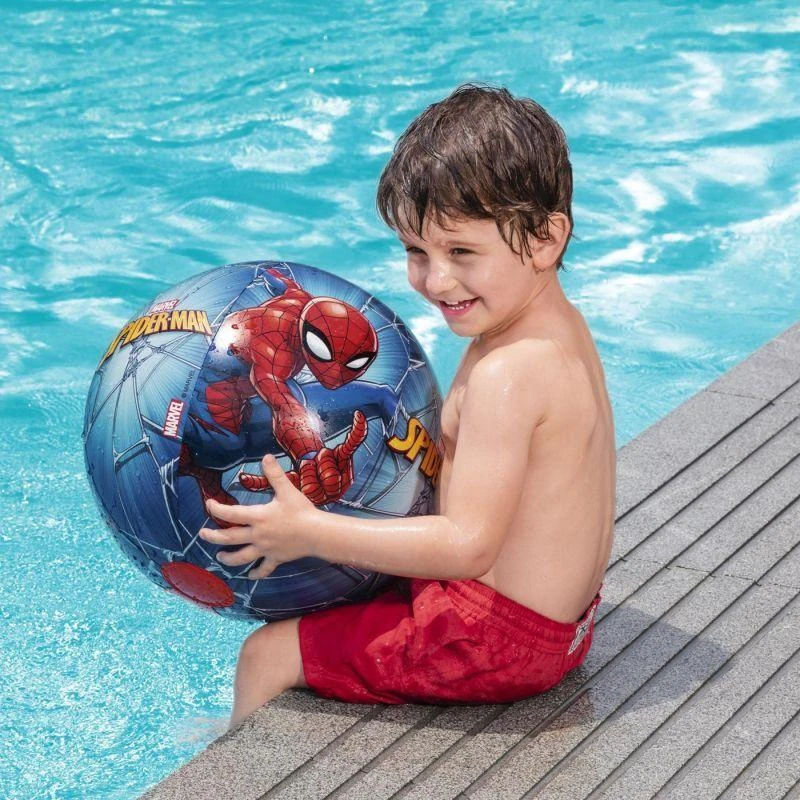 Bestway Pripučiamas paplūdimio rutulys 51 cm Spiderman