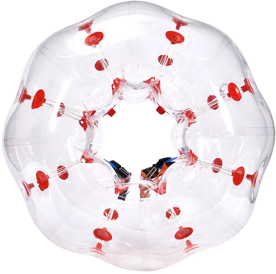 VEVOR Pripučiamas buferinis kamuolys 1vnt, 1.2 m zorb kamuoliai
