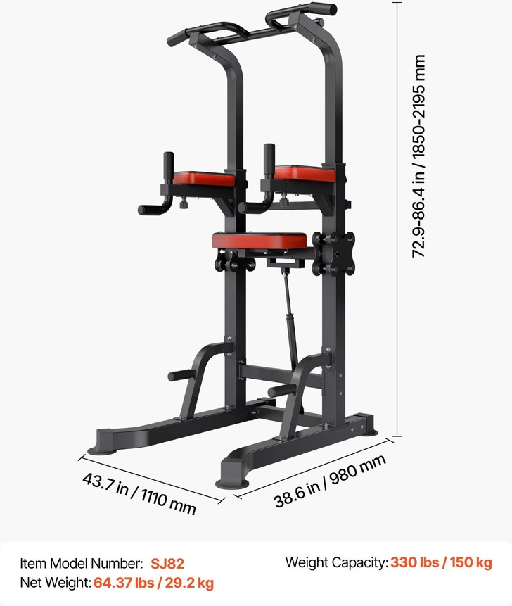 Vevor Prisitraukimų stovas su 150 kg apkrova