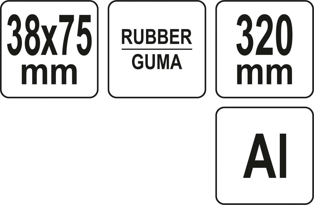 YATO SLĖGIMO VOLAS 75mm