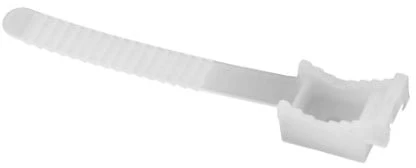Prisukamas laikiklis kabeliui su dirželiu Pawbol H.7207 UP-30 (baltas, 30mm, 100vnt)